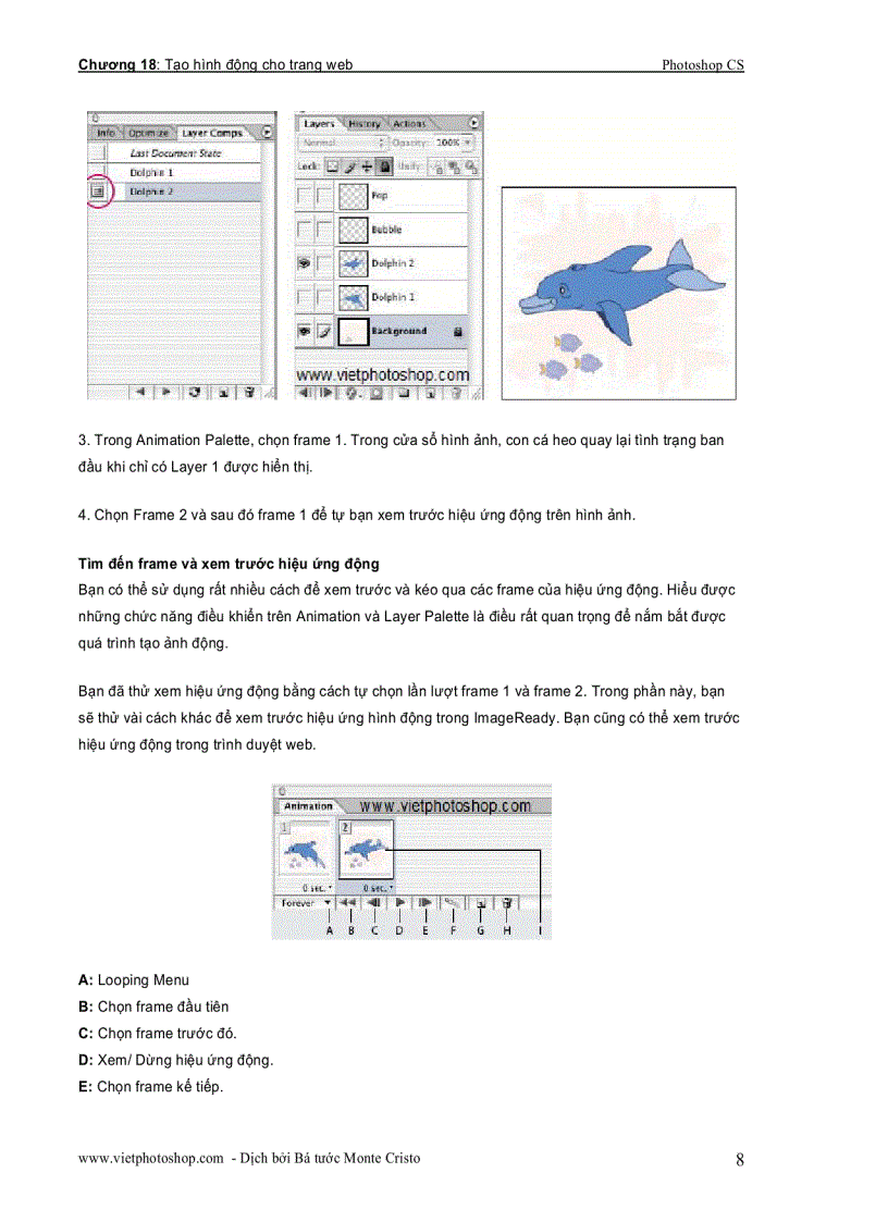 image for page Tạo hình động cho trang web Photoshop CS part 1