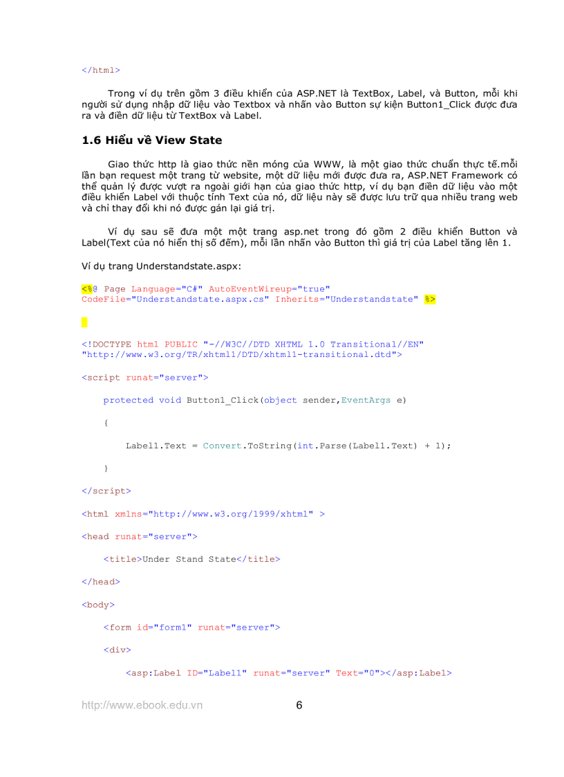 image for page Giáo trình Asp Net với C
