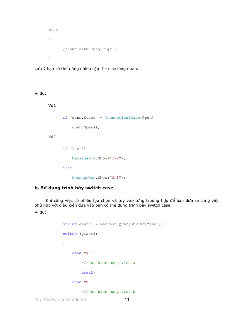 image for page Giáo trình Asp Net với C