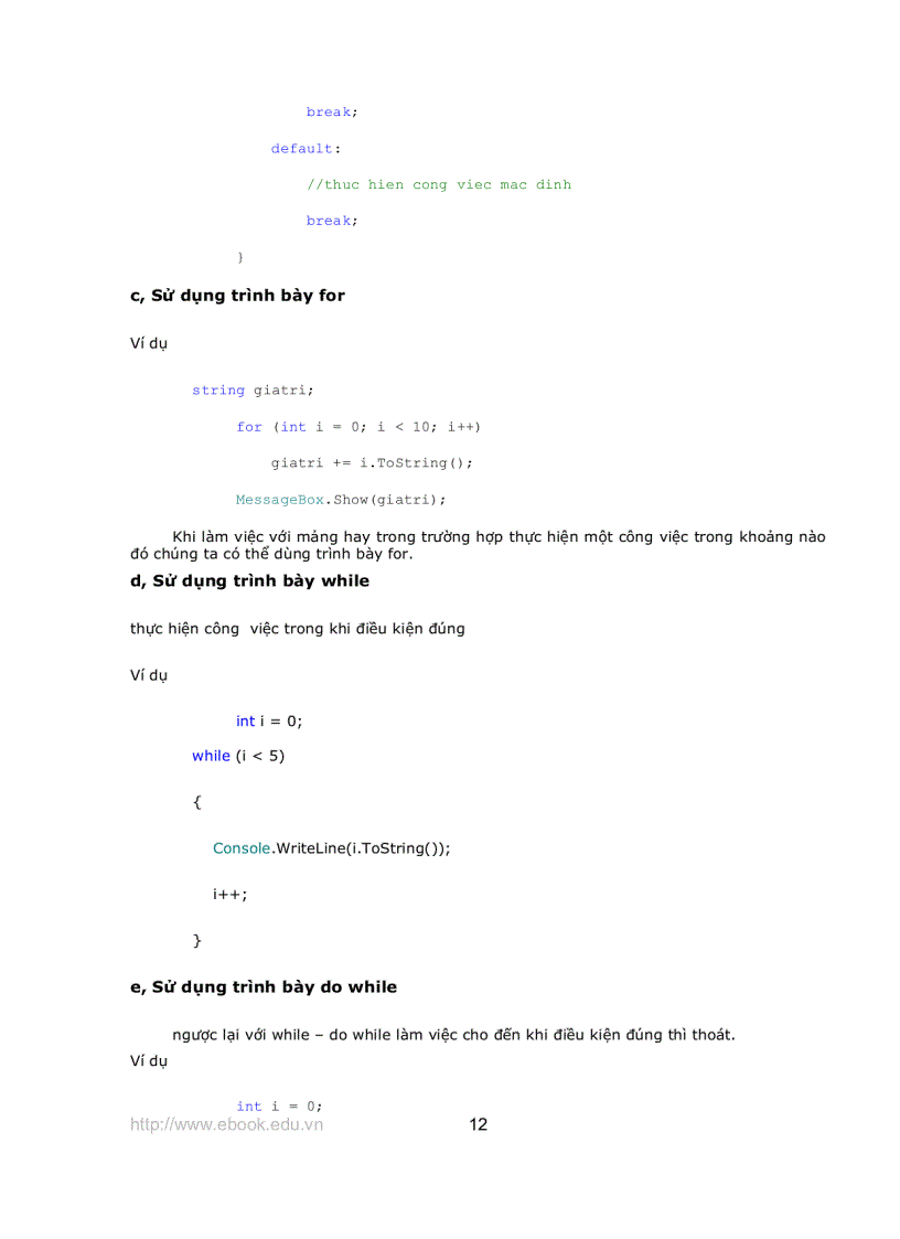 image for page Giáo trình Asp Net với C
