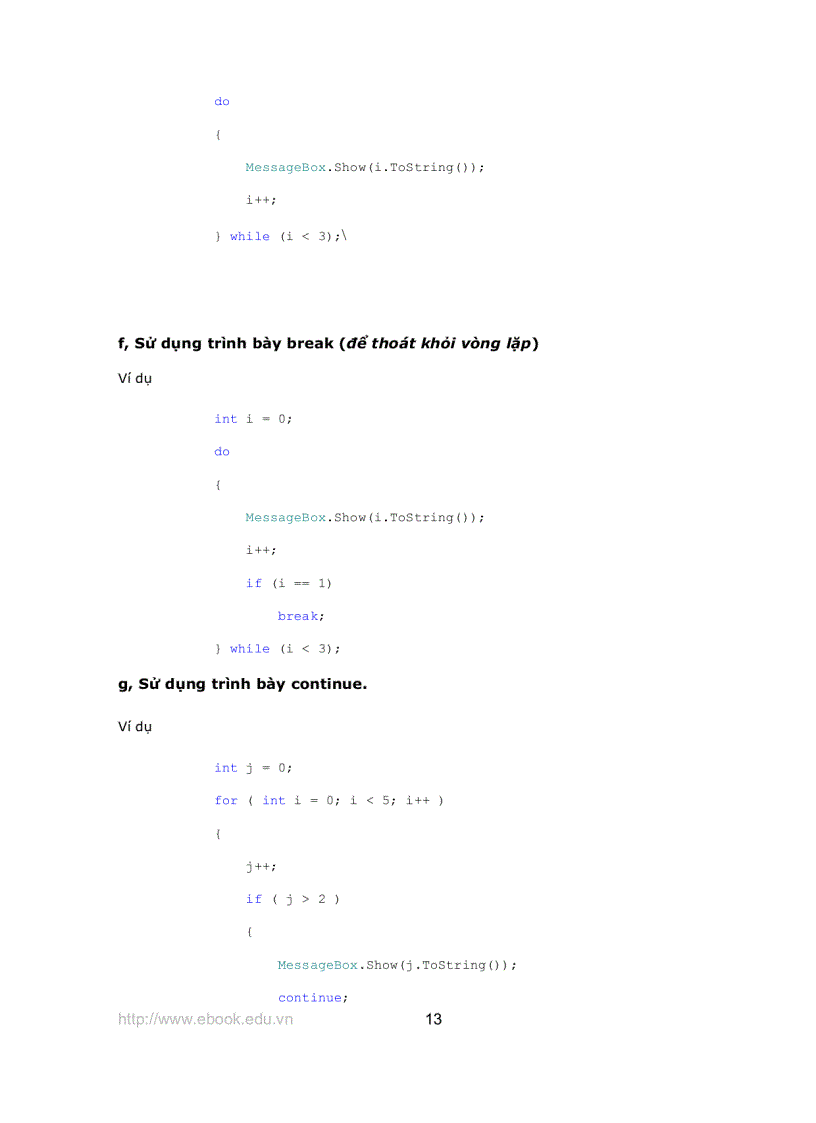 image for page Giáo trình Asp Net với C