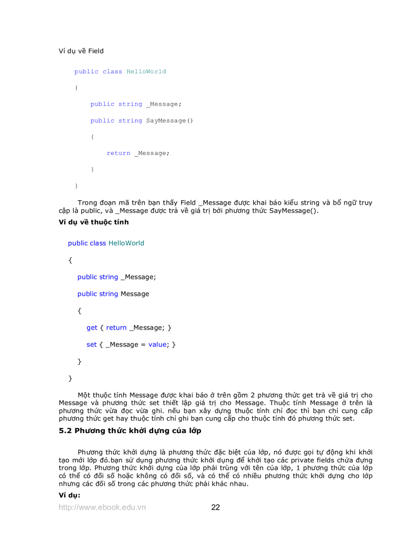 image for page Giáo trình Asp Net với C
