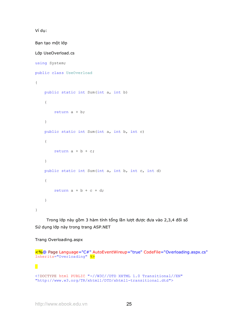 image for page Giáo trình Asp Net với C