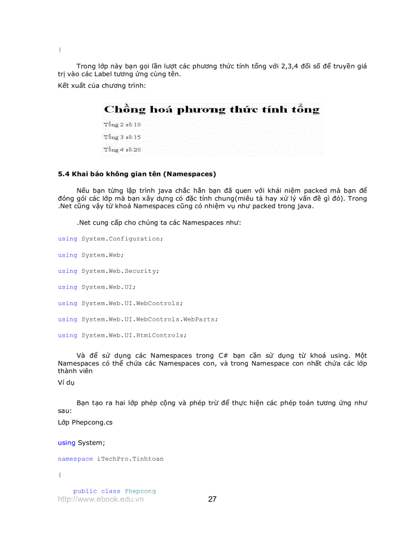 image for page Giáo trình Asp Net với C