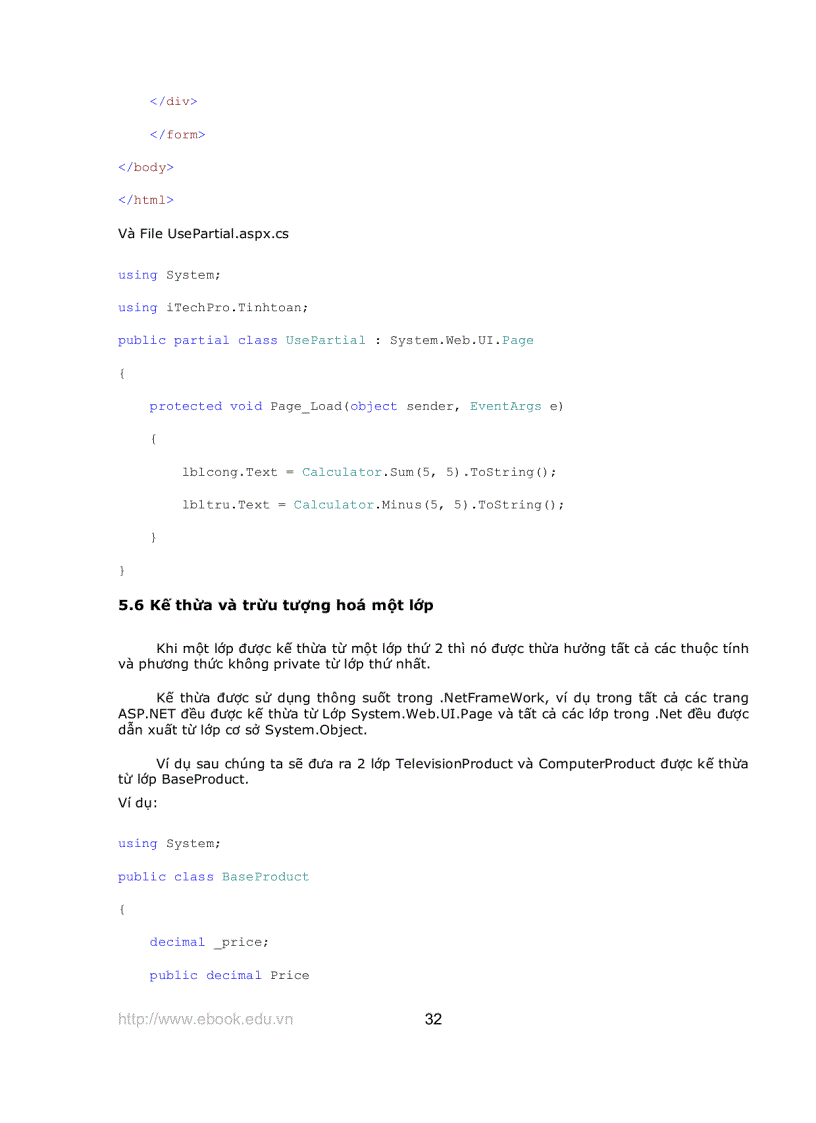 image for page Giáo trình Asp Net với C