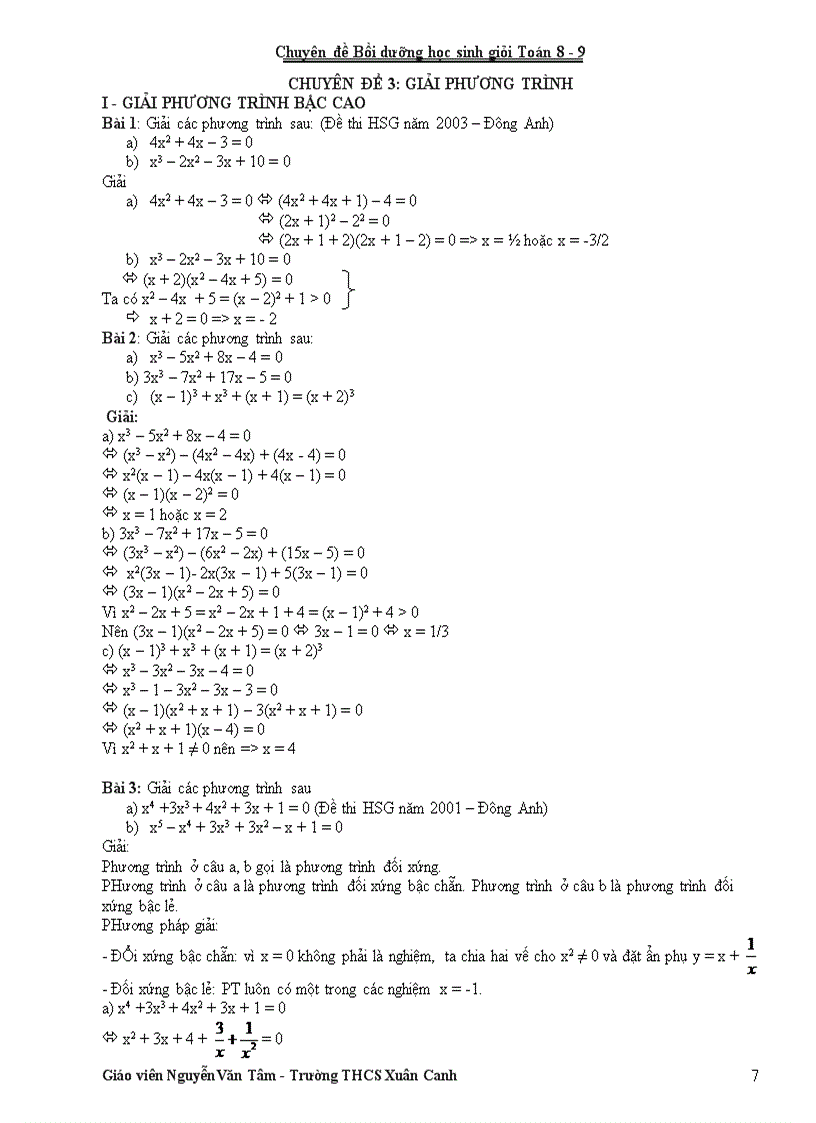 image for page Tài liệu Bồi dưỡng HSG Toán 8 9 hay