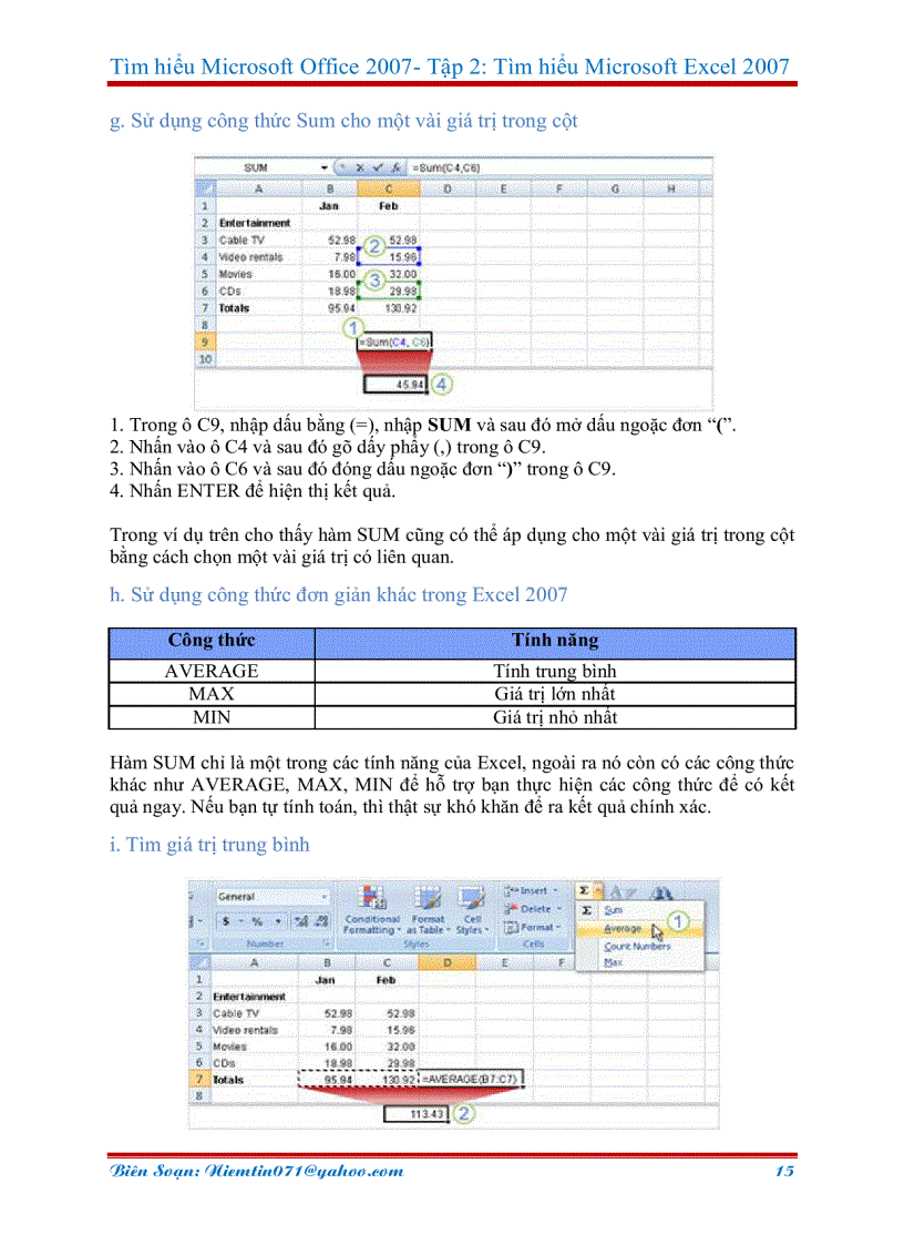 image for page Tìm hiểu excel 2007
