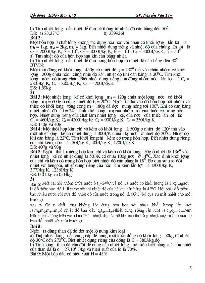 image for page Tài liệu Bồi dưỡng HSG môn Vật lý THCS