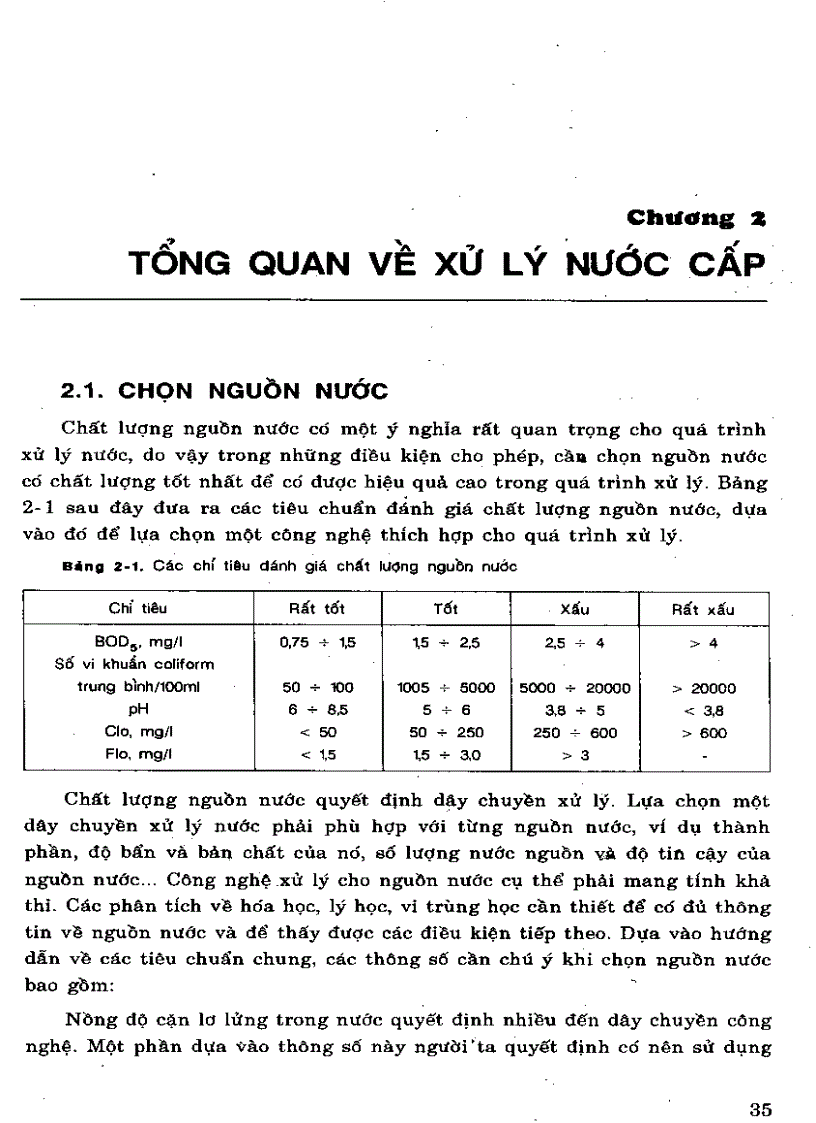 image for page Giáo trình xử lý nước cấp sinh hoạt và công nghiệp Nguyễn Thị Thu Thủy