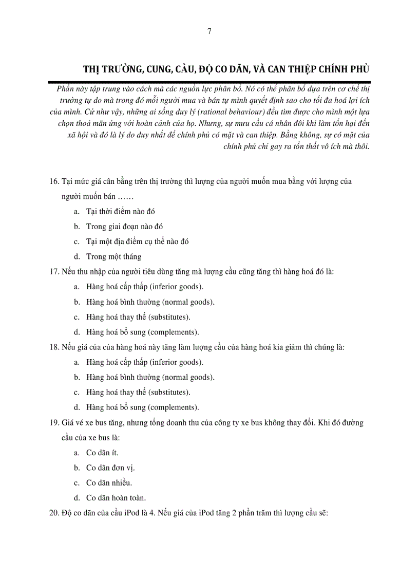 image for page 200 câu hỏi trắc nghiệm kinh tế vi mô và vĩ mô có đáp an