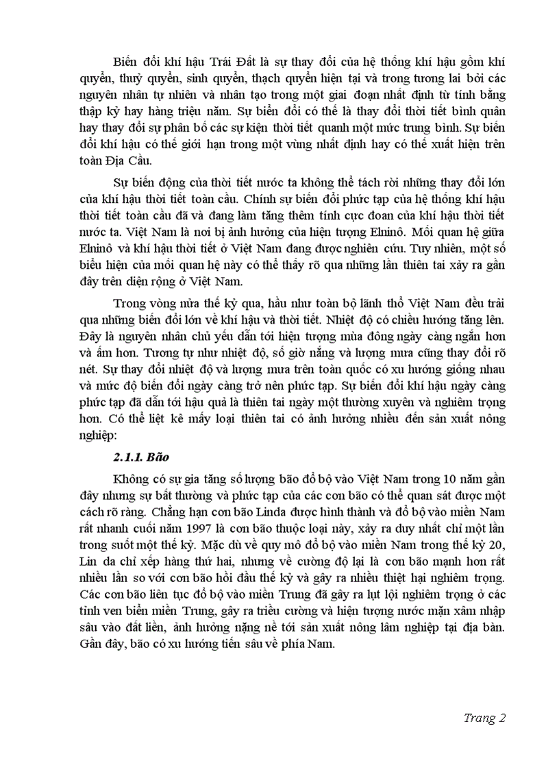 image for page Ảnh hưởng của biến đổi khí hậu toàn cầu đối với sản xuất lúa