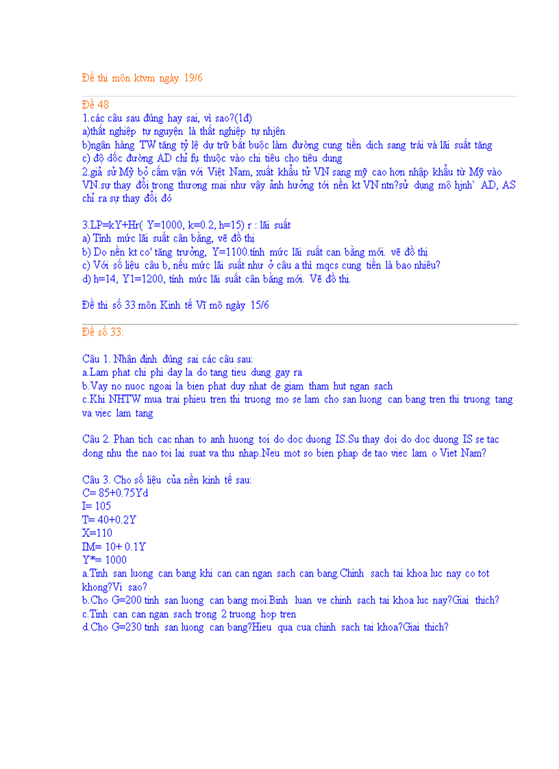 image for page Đề thi kinh tế vĩ mô DHTM