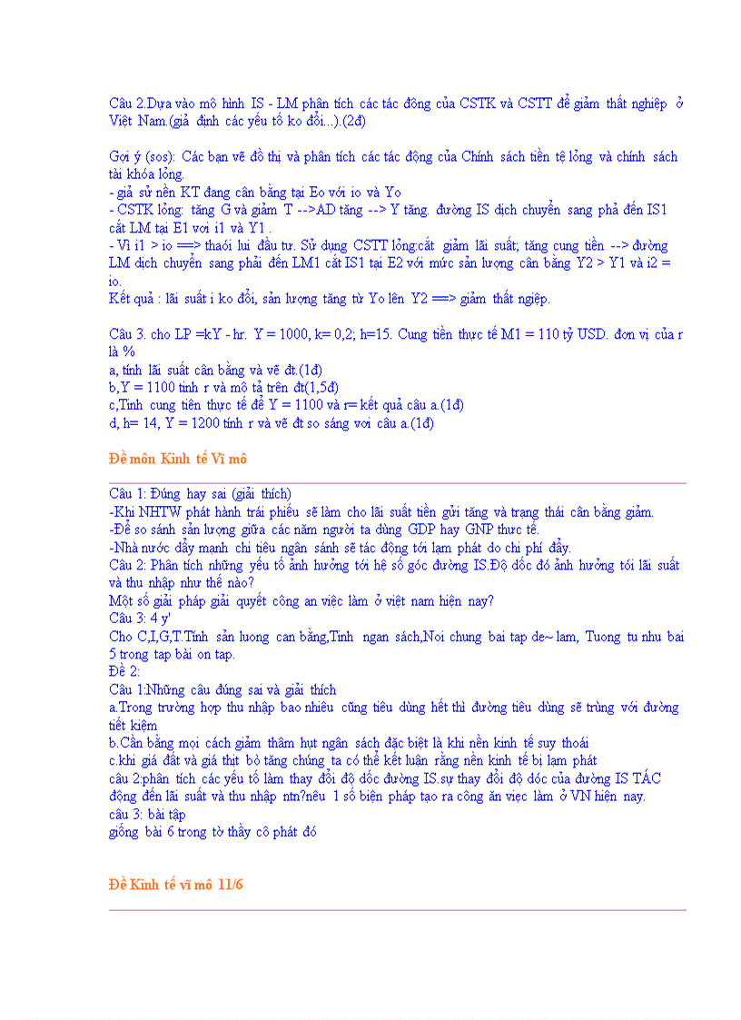 image for page Đề thi kinh tế vĩ mô DHTM