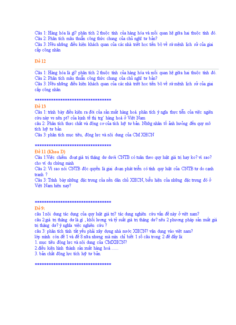 image for page Đề thi môm Mác 2 DHTM