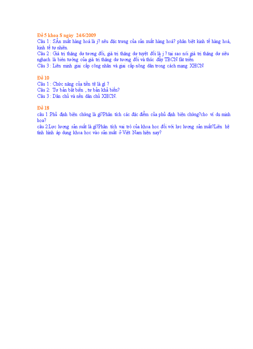 image for page Đề thi môm Mác 2 DHTM