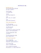 Đề thi Toán cao cấp DHTM