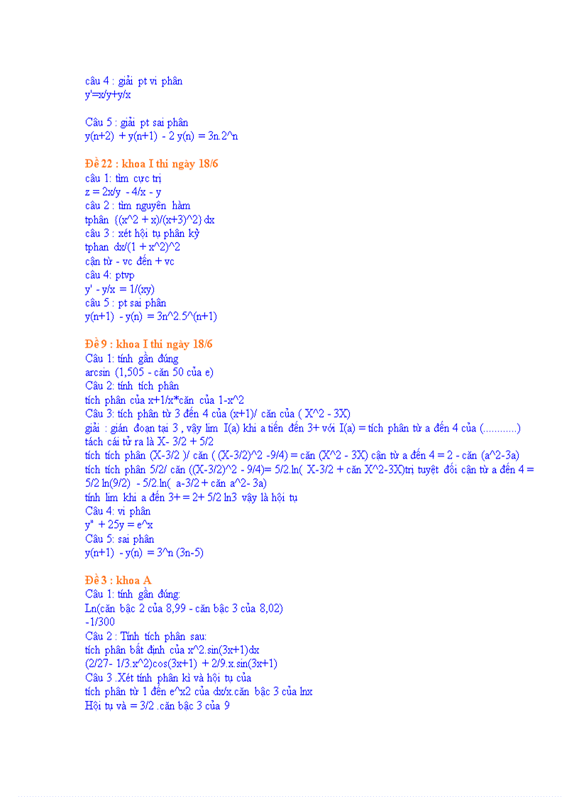 image for page Đề thi Toán cao cấp DHTM