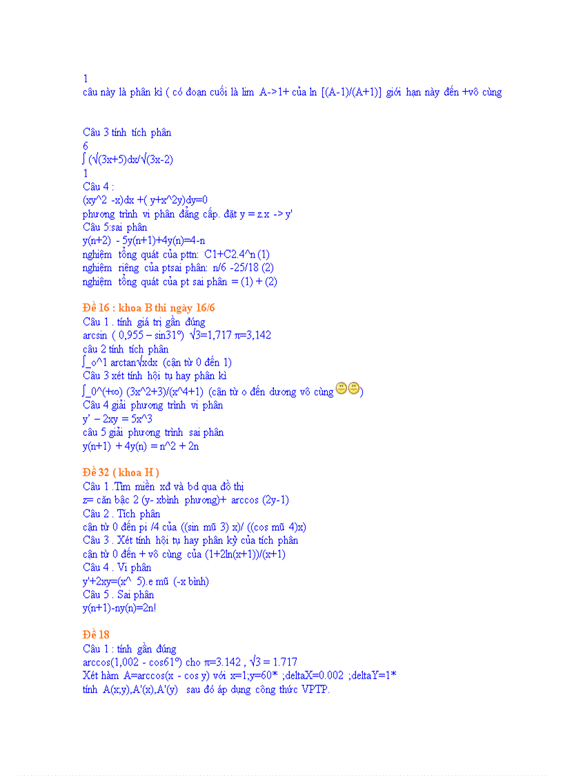 image for page Đề thi Toán cao cấp DHTM