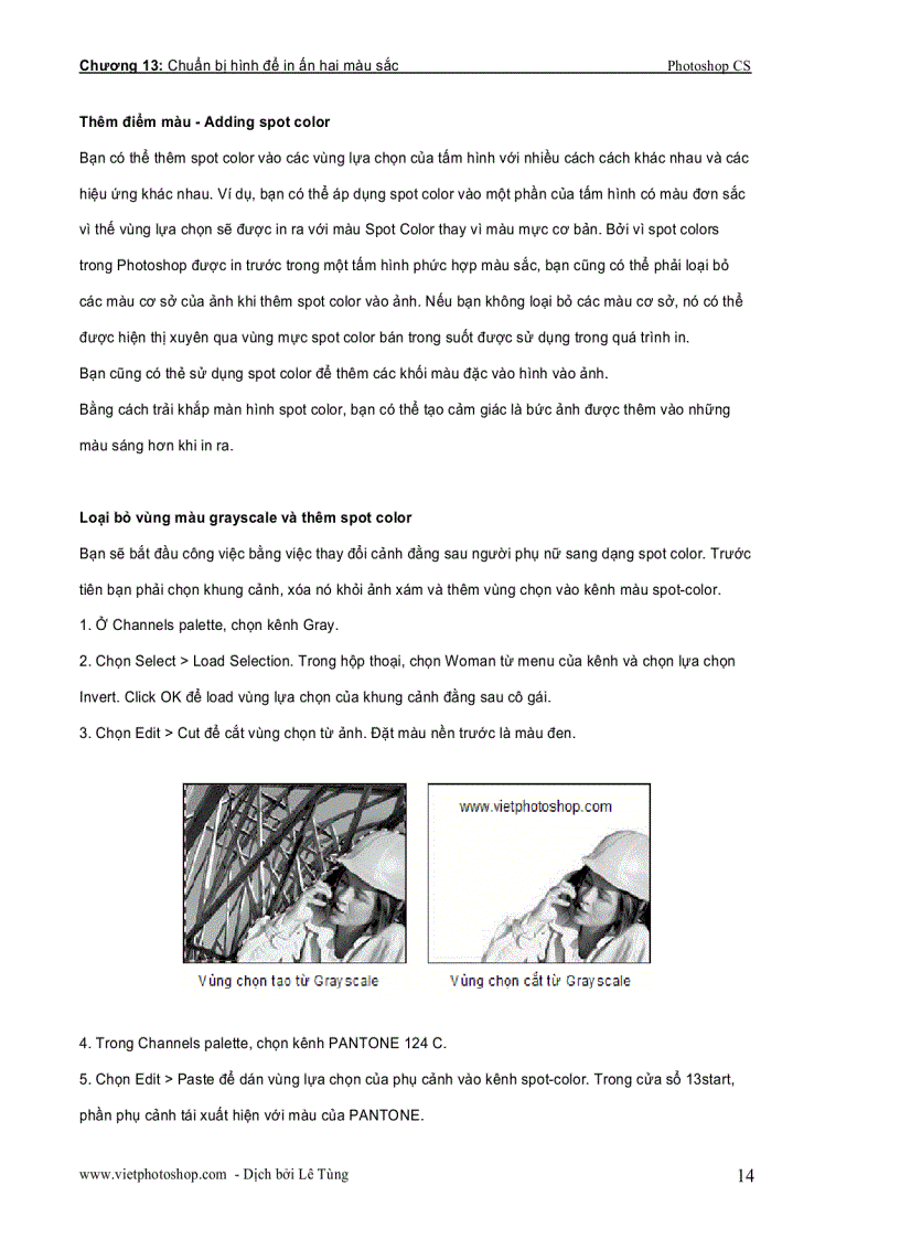 image for page Chuẩn bị hình để in ấn hai màu sắc Photoshop CS part 2