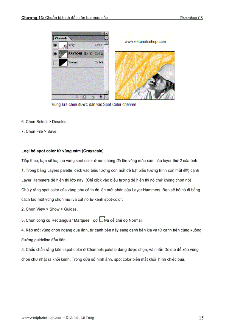 image for page Chuẩn bị hình để in ấn hai màu sắc Photoshop CS part 2