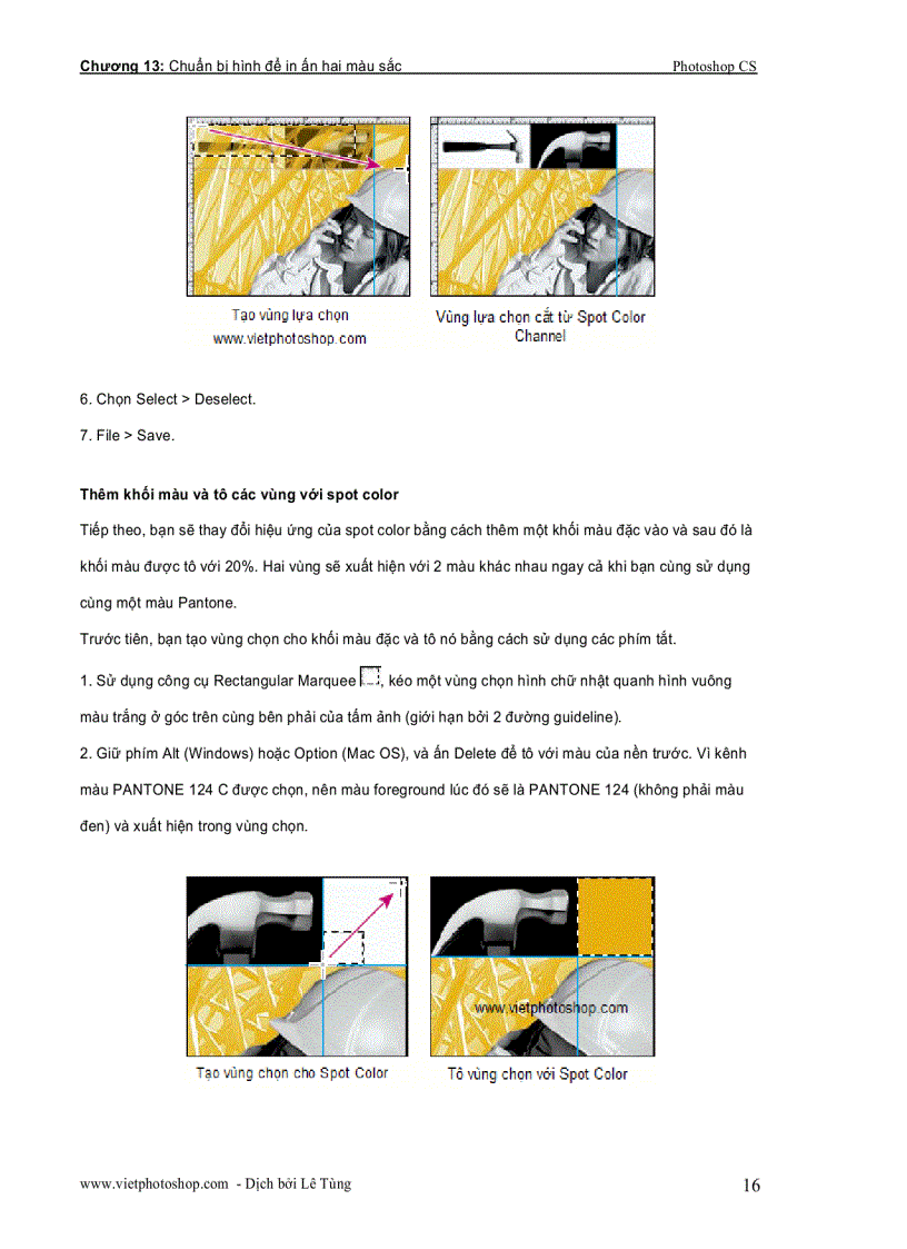 image for page Chuẩn bị hình để in ấn hai màu sắc Photoshop CS part 2