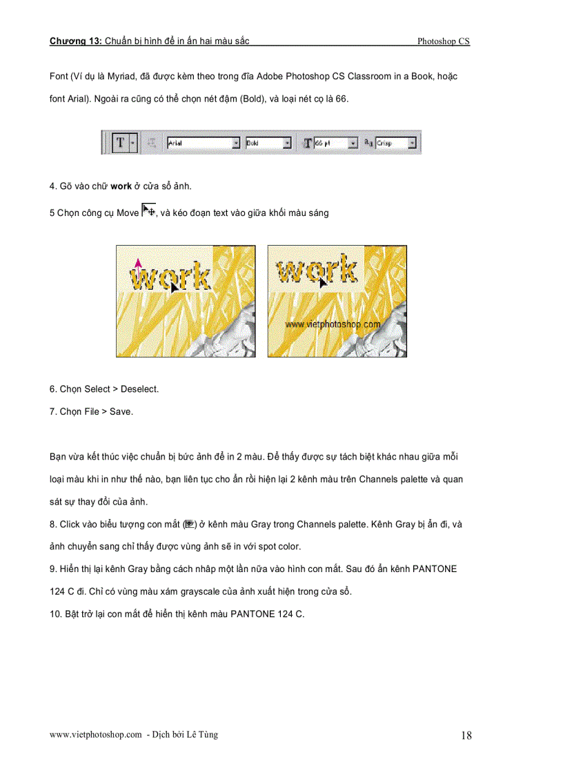 image for page Chuẩn bị hình để in ấn hai màu sắc Photoshop CS part 2