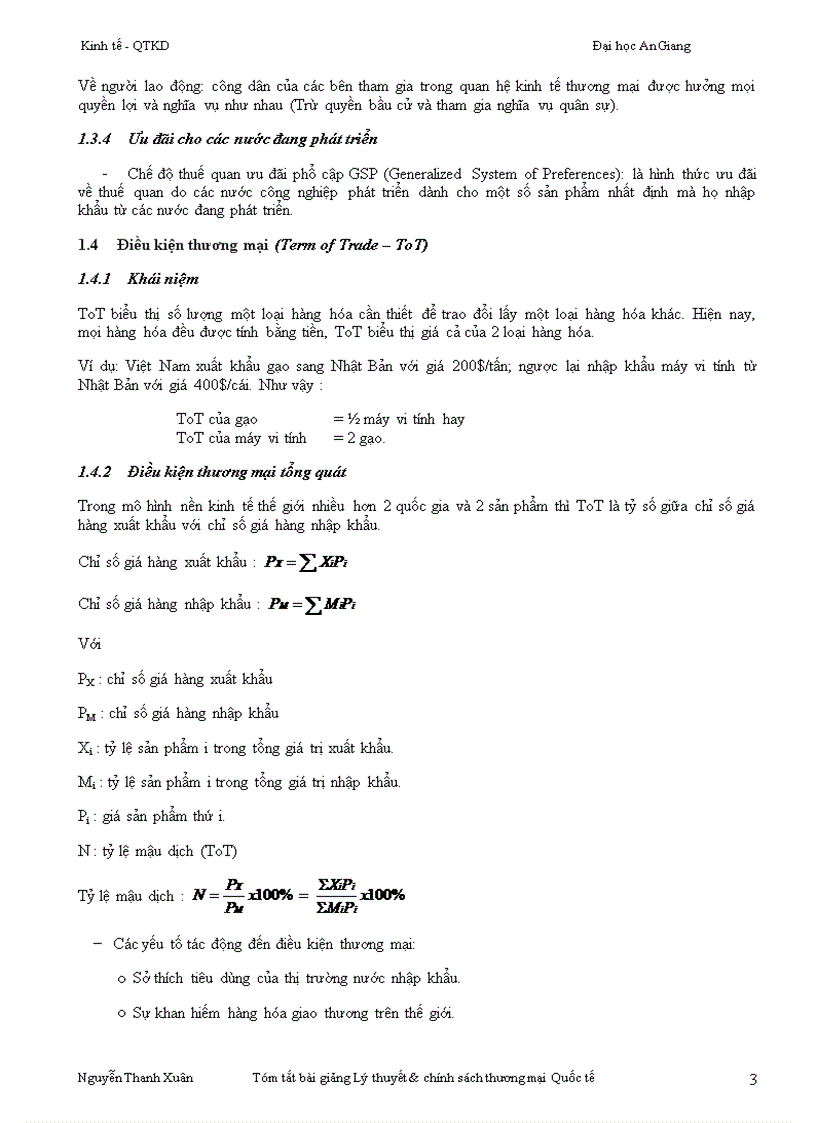 image for page Giáo trình Lý thuyết chính sách thương mại quốc tế