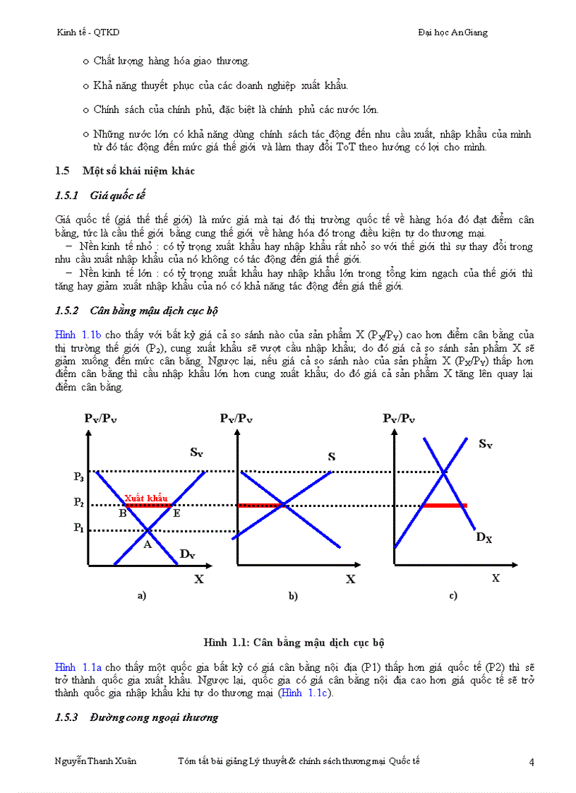 image for page Giáo trình Lý thuyết chính sách thương mại quốc tế