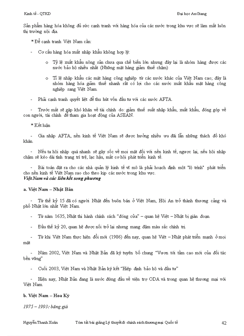 image for page Giáo trình Lý thuyết chính sách thương mại quốc tế