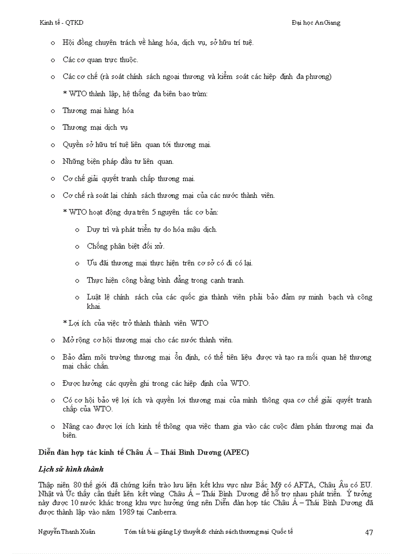 image for page Giáo trình Lý thuyết chính sách thương mại quốc tế