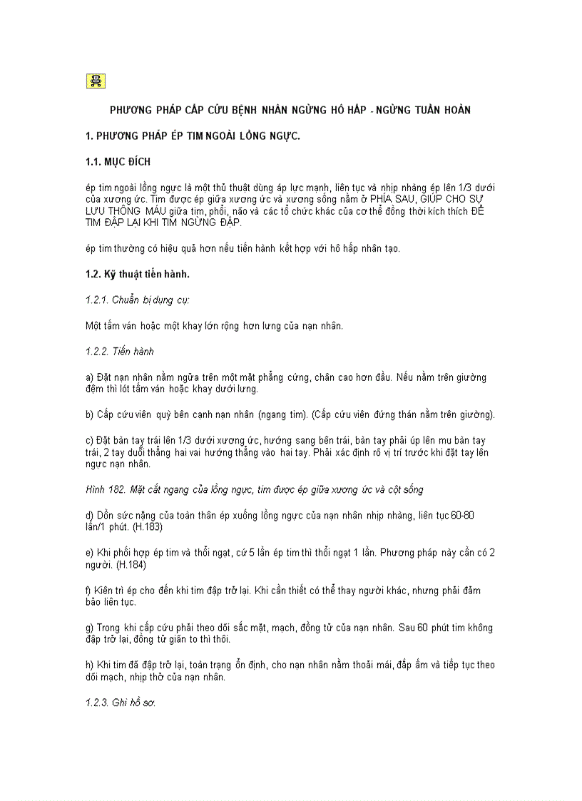 image for page Phương pháp cấp cứu bệnh nhân ngừng hô hấp