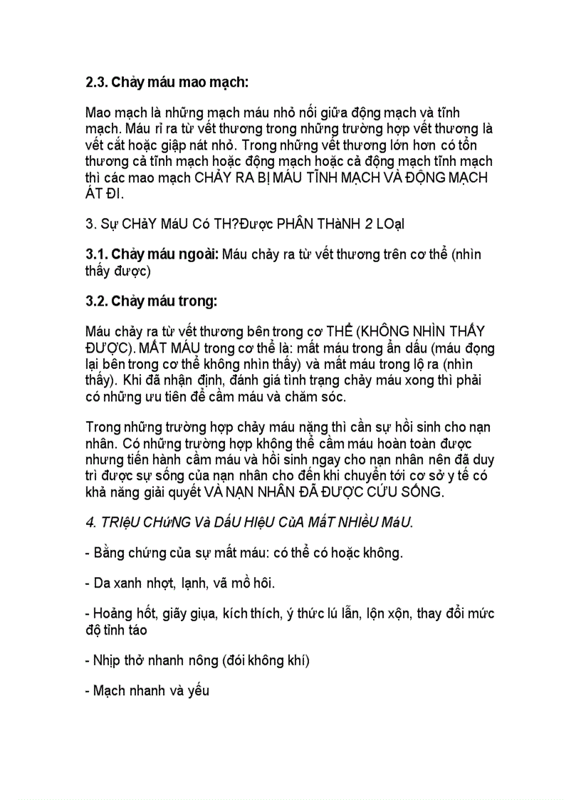 image for page Các phương pháp cầm máu và làm garo