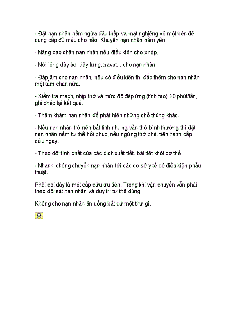 image for page Các phương pháp cầm máu và làm garo