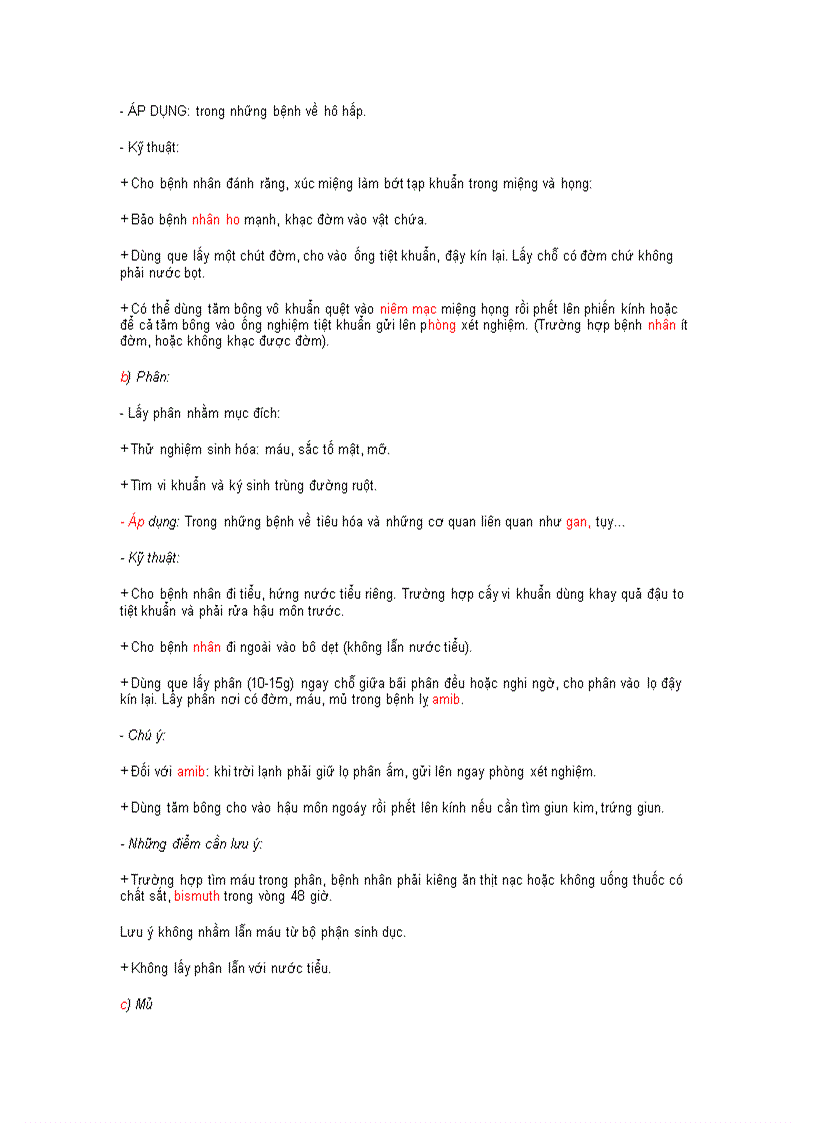 image for page Cách lấy bệnh phẩm làm xét nghiệm