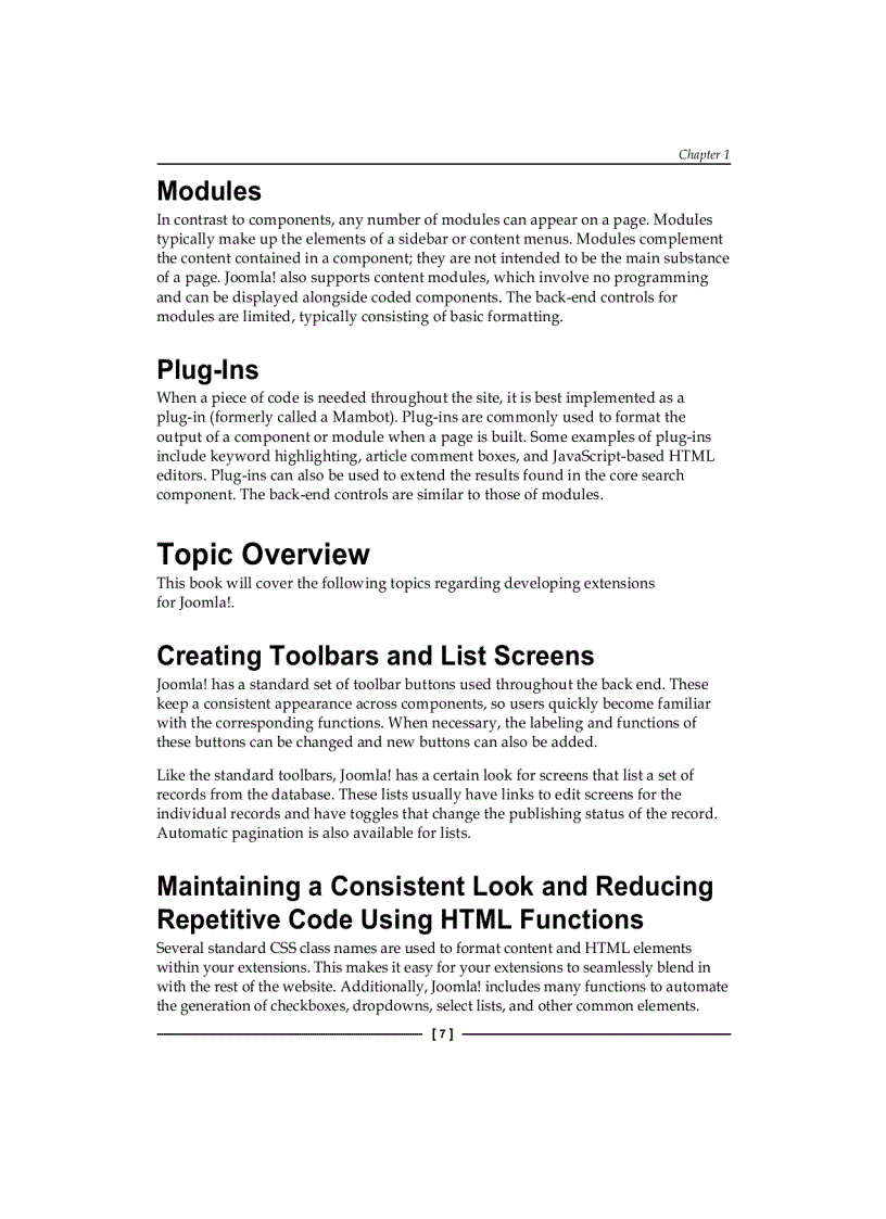 image for page Learning Joomla Extension Development