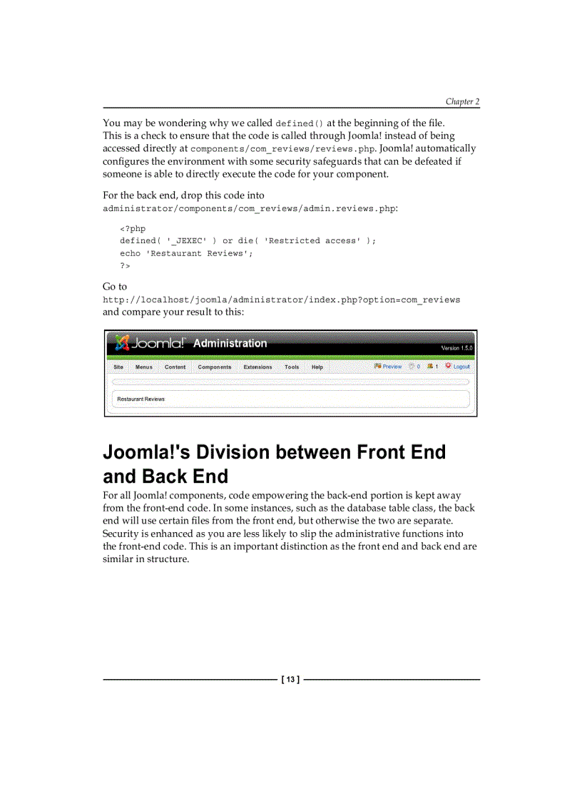 image for page Learning Joomla Extension Development