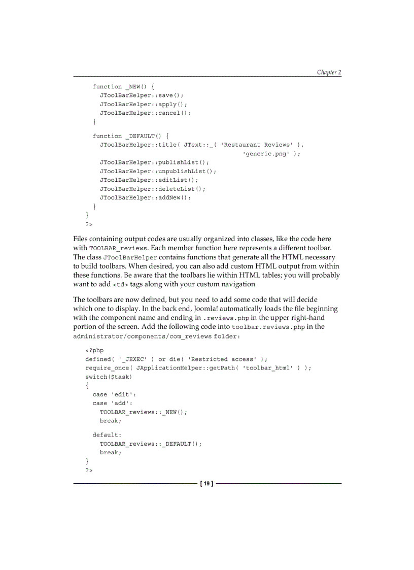 image for page Learning Joomla Extension Development