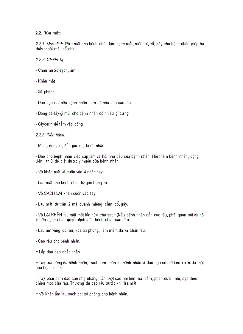 image for page Chăm sóc hàng ngày và vệ sinh cho bệnh nhân