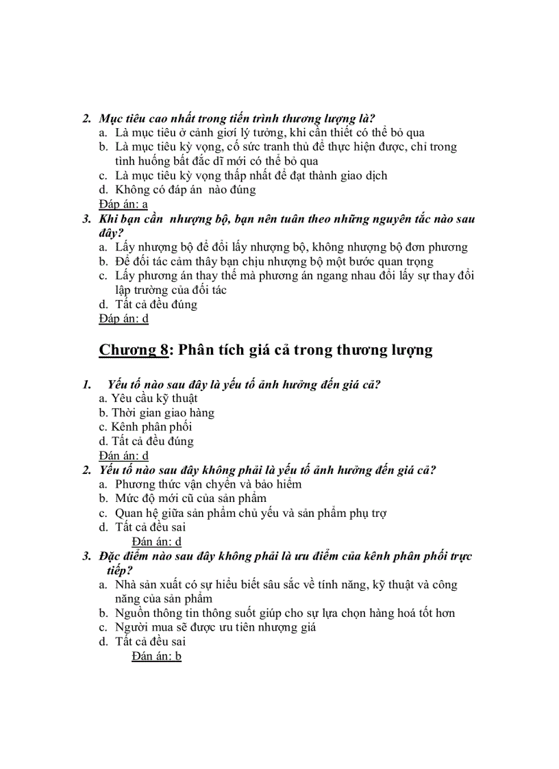 image for page Trắc nghiệm đáp án môn giao tiếp kinh doanh