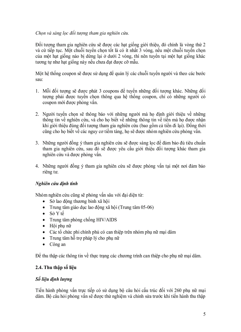 image for page Đánh giá nhu cầu chuyển đổi nghề của phụ nữ hành nghề mại dâm tại tỉnh Khánh Hoà 2010