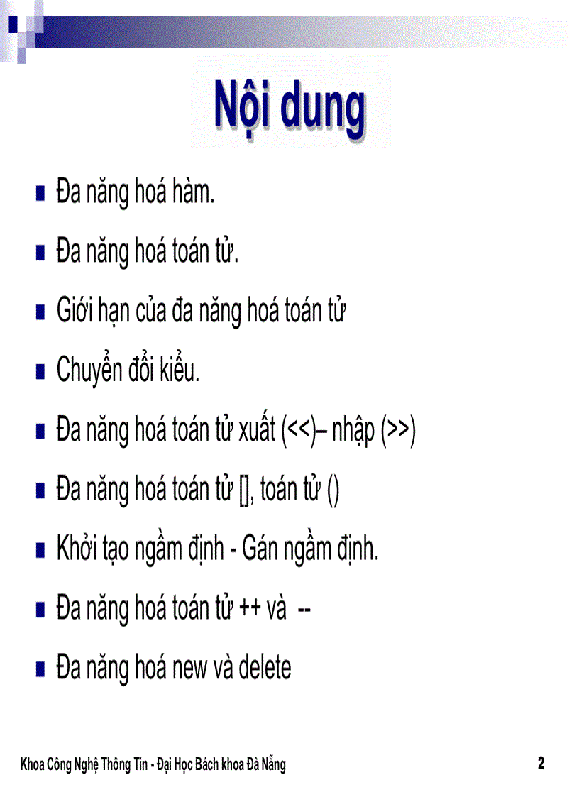 image for page Tài liệu lập trình hướng đối tượng Ths Lê Thị Mỹ Hạnh ĐH BK Đà Nẵng 1