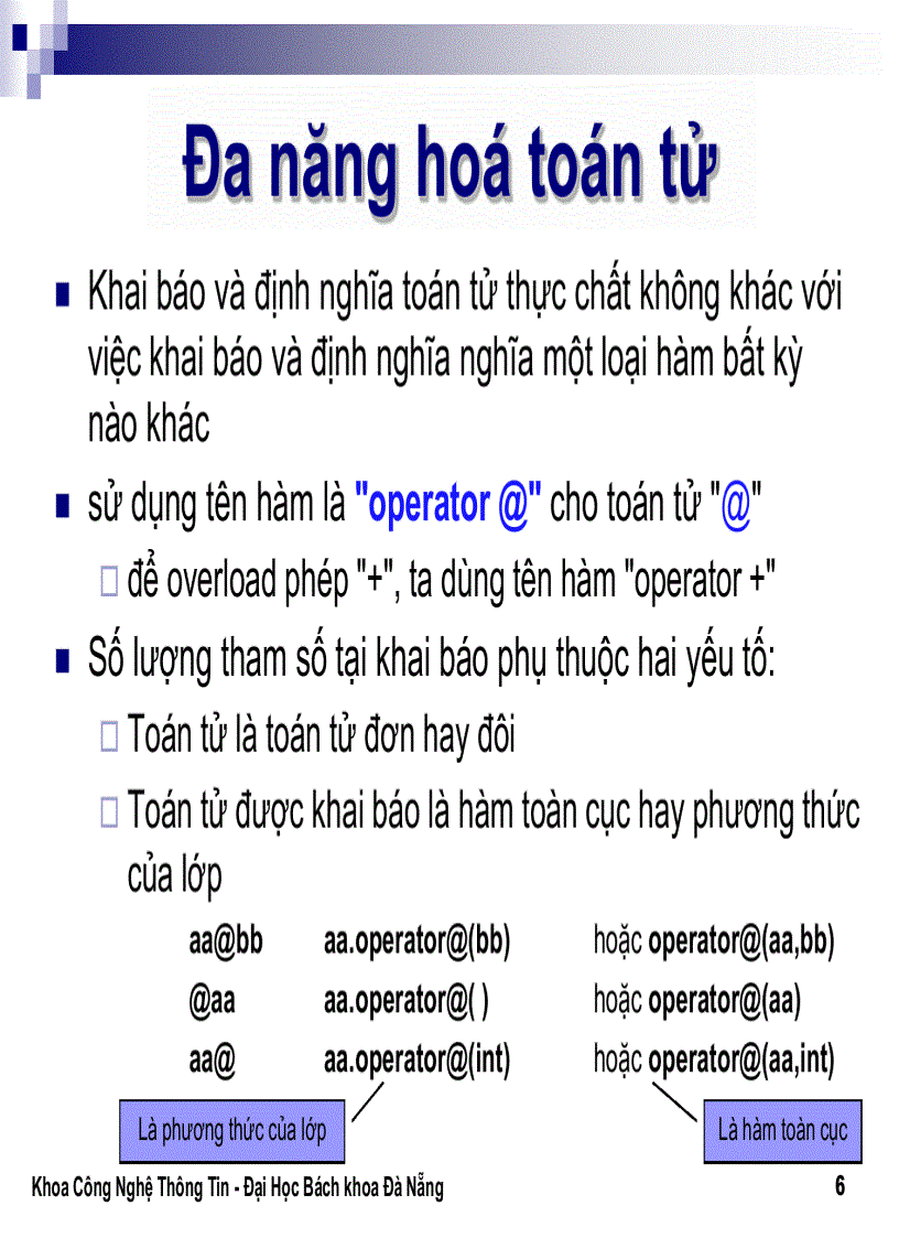 image for page Tài liệu lập trình hướng đối tượng Ths Lê Thị Mỹ Hạnh ĐH BK Đà Nẵng 1