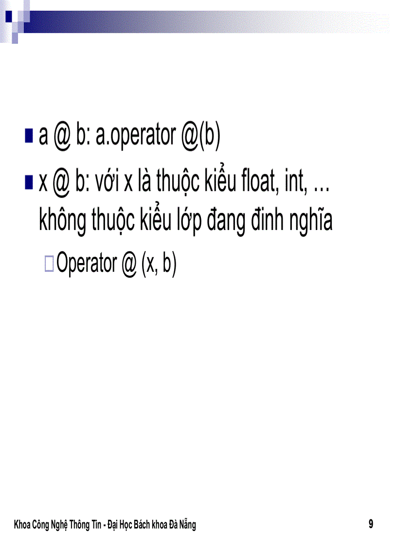 image for page Tài liệu lập trình hướng đối tượng Ths Lê Thị Mỹ Hạnh ĐH BK Đà Nẵng 1