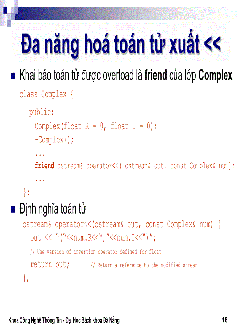 image for page Tài liệu lập trình hướng đối tượng Ths Lê Thị Mỹ Hạnh ĐH BK Đà Nẵng 1