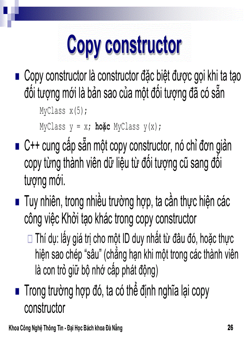 image for page Tài liệu lập trình hướng đối tượng Ths Lê Thị Mỹ Hạnh ĐH BK Đà Nẵng 2