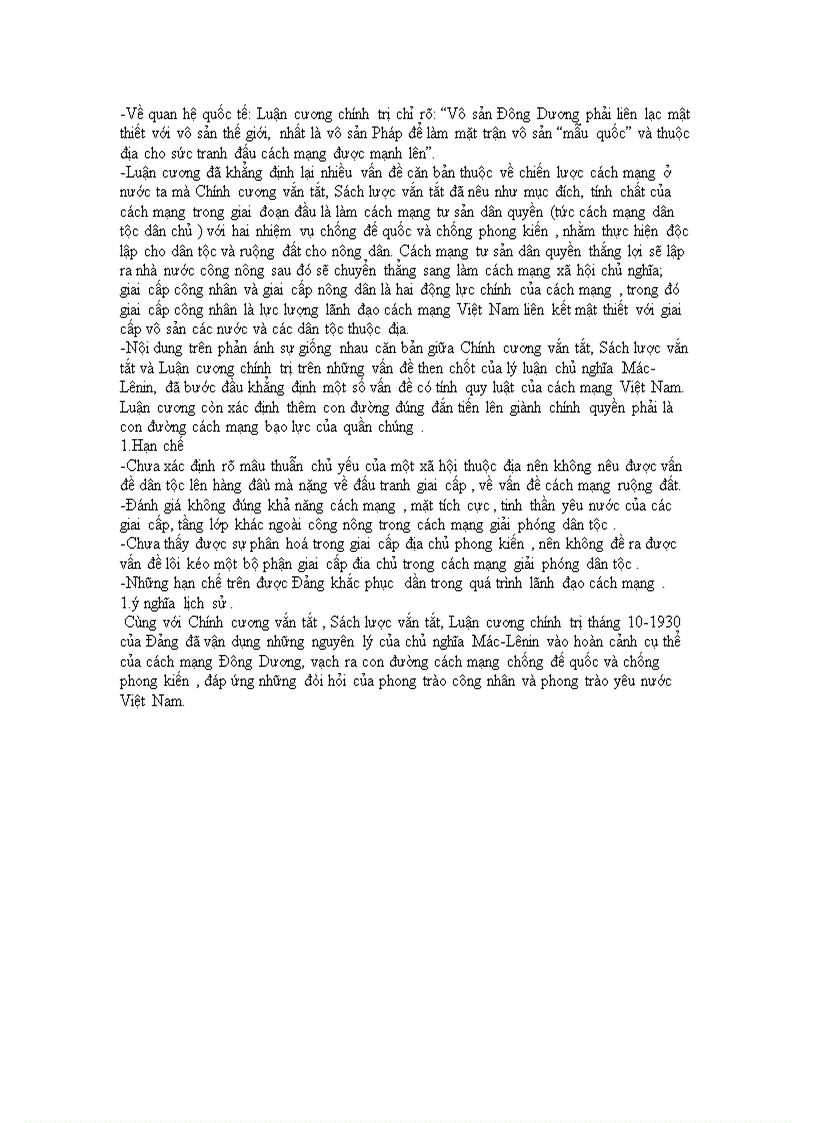 image for page Trình bày hoàn cảnh lịch sử nội dung ý nghĩa lịch sử và hạn chế của Luận cương chính trị tháng 10 1930