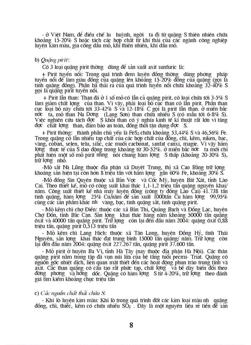 image for page Tìm hiểu về công nghệ sản xuất ãit sùnuric và các dòng thải đặc trưng