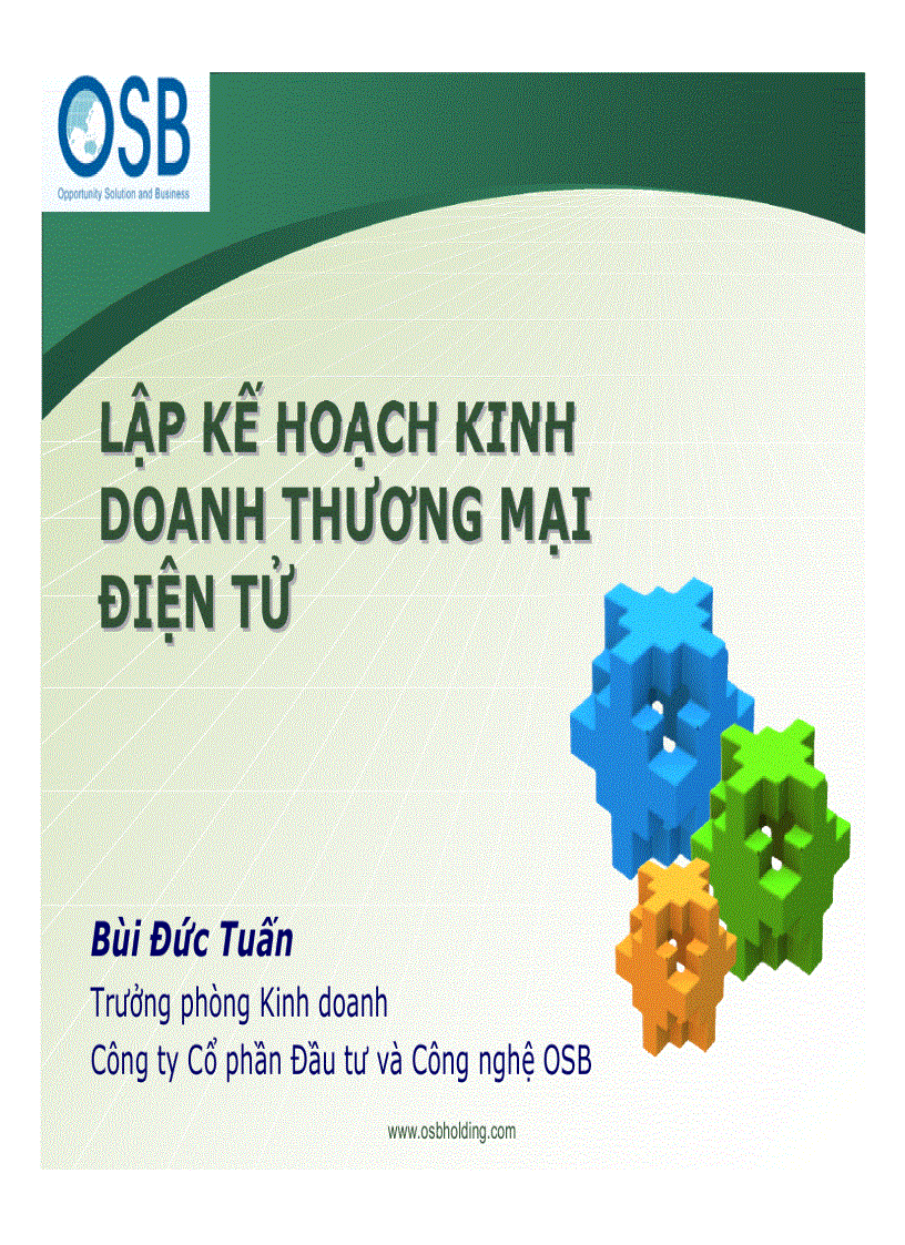 image for page Lập kế hoạch kinh doanh thương mại điện tử