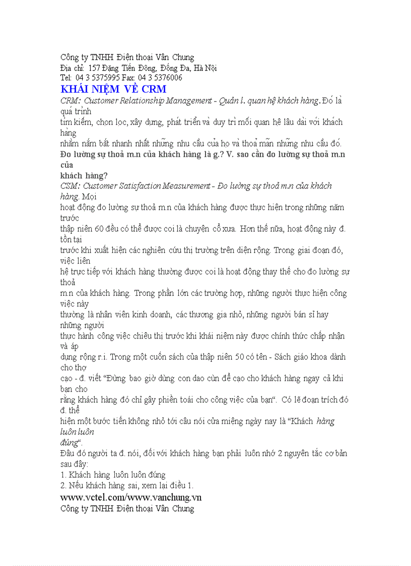 image for page Khái niệm CRM