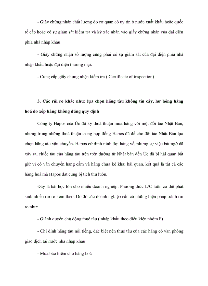 image for page Đừng để gặp phải rủi ro trong thanh toán theo L CTrong các cuộc giao thương